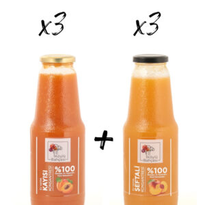 6 lı paket ( 3 Şeftali + 3 Kayısı)