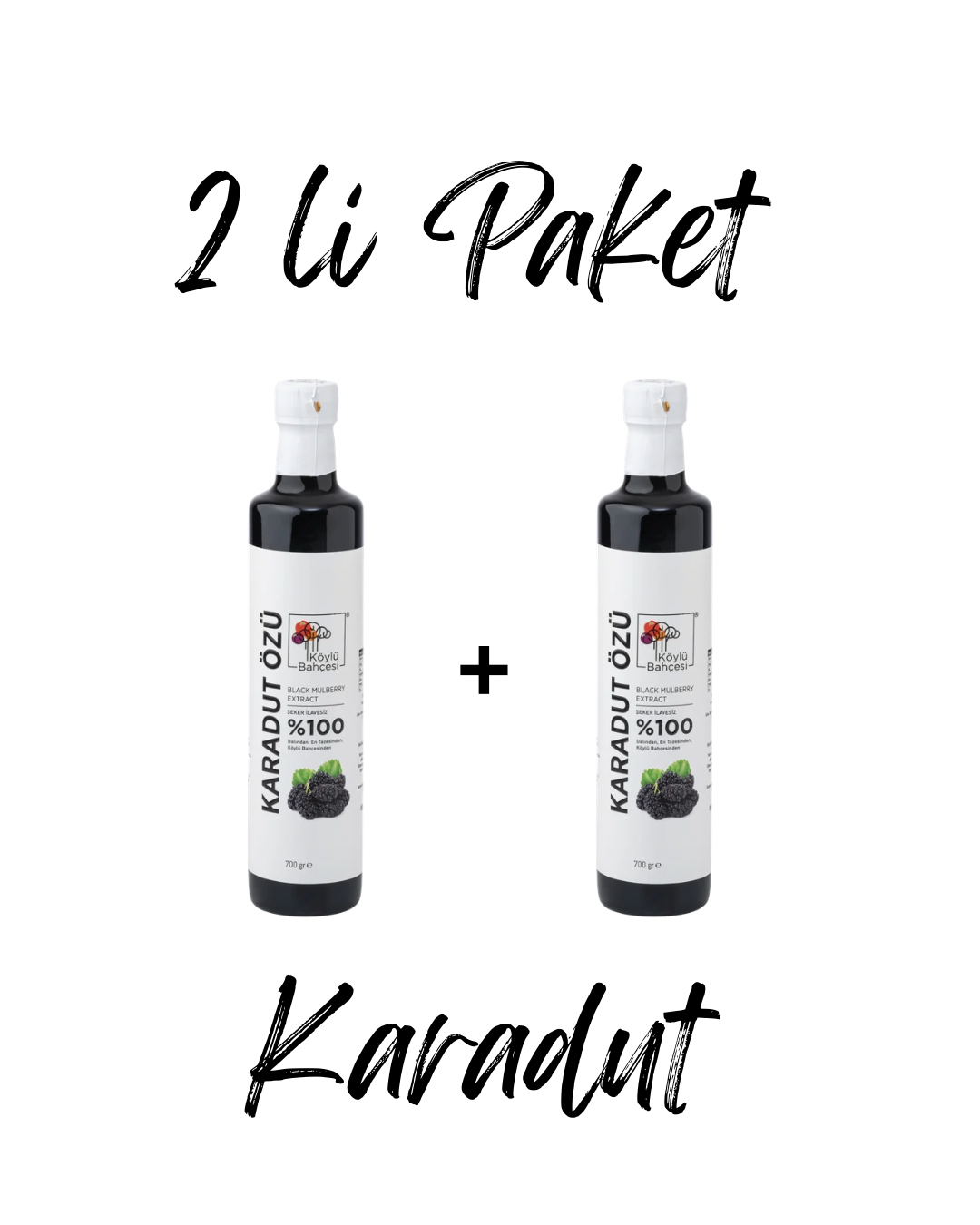 2 li Paket Karadut Özü Şeker İlavesiz