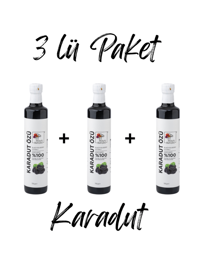 3 Lü Paket Karadut Özü Şeker İlavesiz