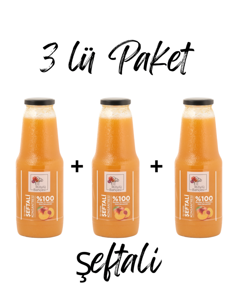 3 lü Paket Şeftali Konsantresi