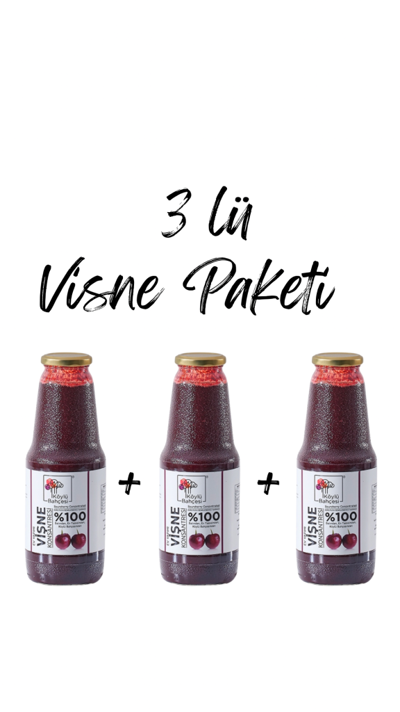 3 lü Paket Vişne Konsantresi