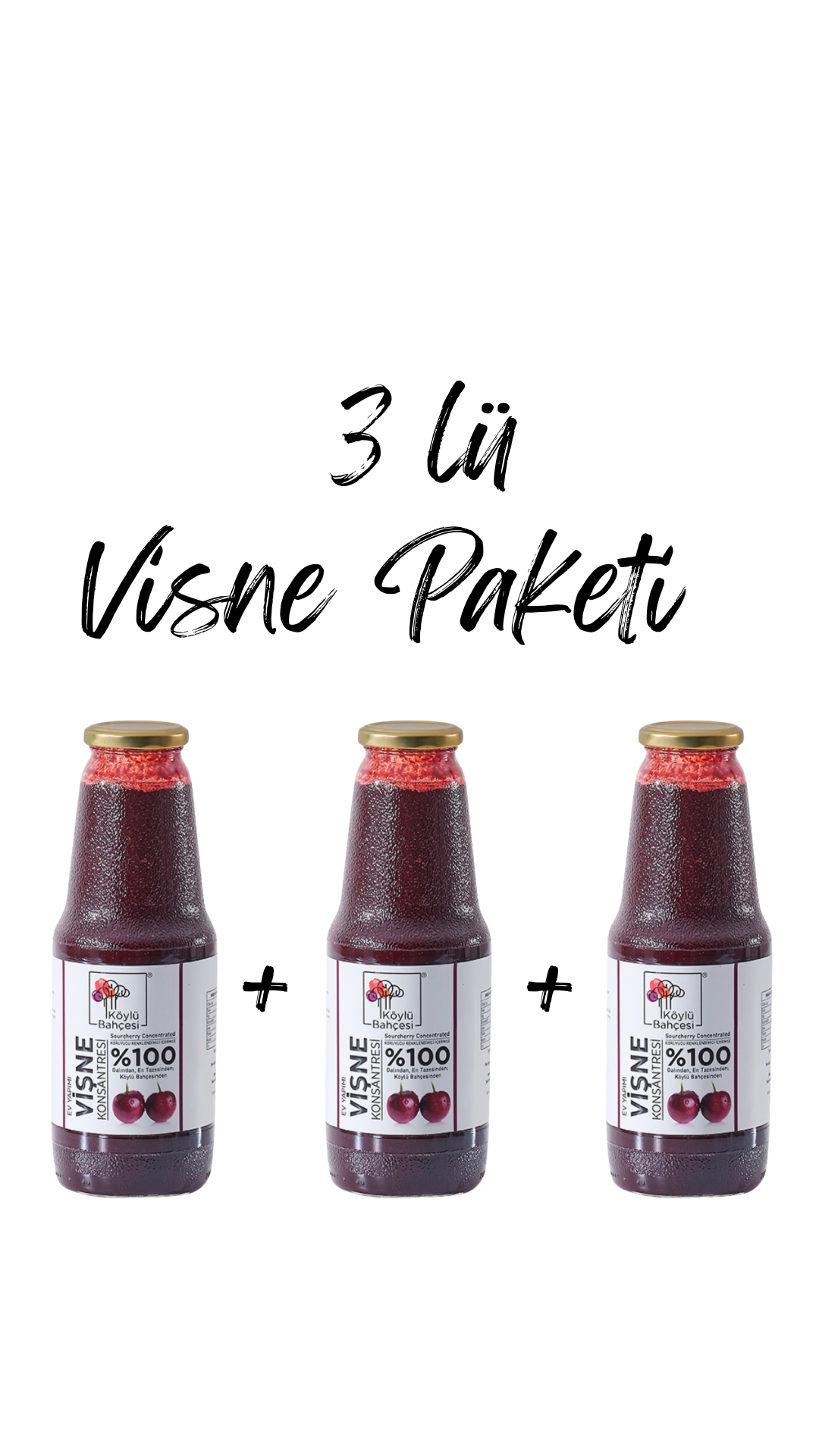 3 lü Paket Vişne Konsantresi
